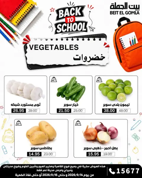 عروض بيت الجملة من ١٤ حتى ١٦ سبتمبر ٢٠٢٦ عروض الفريش فود - صفحة 12