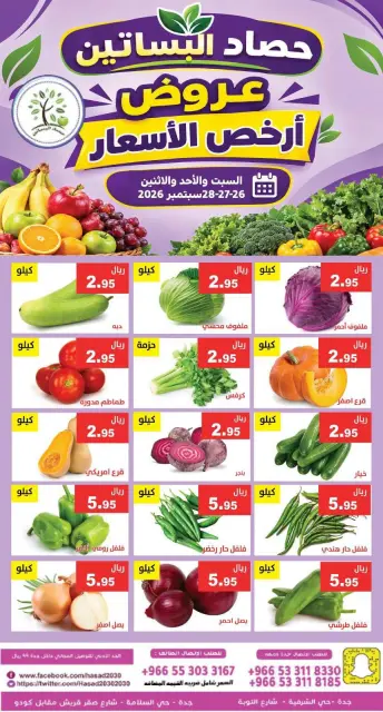عروض حصاد البساتين السعودية من ١٣ حتى ١٥ ربيع الآخر ١٤٤٨ هـ (٢٦ إلى ٢٨ سبتمبر ٢٠٢٦) أرخص الأسعار - صفحة 3