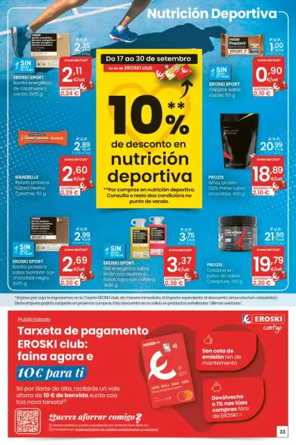 Offres Eroski Espagne de 17 à 30 septembre 2026 Voulez-vous garnir avec moi ? - Page 33