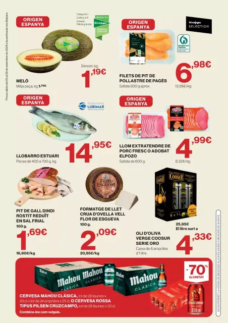 Offres Hipercor Espagne de 25 à 28 septembre 2026 Noms 3 Jours - Page 2