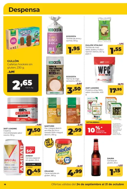 Offres ‎Supermarchés Alimerka‎ Espagne de 24 septembre à 21 octobre 2026 Mensuel Asturies - Page 16