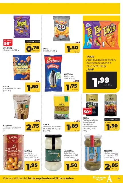 Offres ‎Supermarchés Alimerka‎ Espagne de 24 septembre à 21 octobre 2026 Mensuel Asturies - Page 27