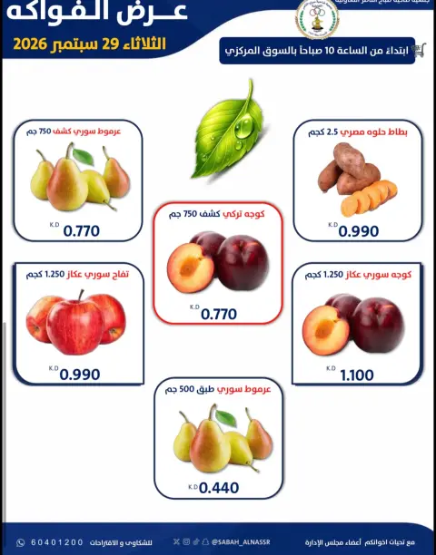Ofertas de Cooperativa Sabahel Nasser martes 29 septiembre 2026 Oferta de frutas y verduras - Página 4