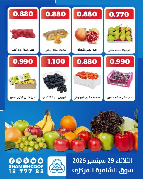 عروض جمعية الشامية والشويخ الثلاثاء ٢٩ سبتمبر ٢٠٢٦ عروض الخضروات والفاكهة - صفحة 4