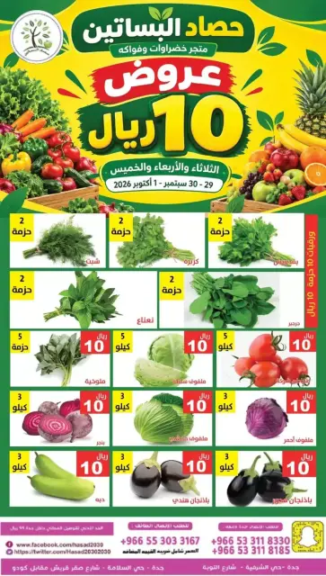 عروض حصاد البساتين السعودية من ١٦ حتى ١٨ ربيع الآخر ١٤٤٨ هـ (٢٩ سبتمبر إلى ١ أكتوبر ٢٠٢٦) فقط 10 ريال - صفحة 6