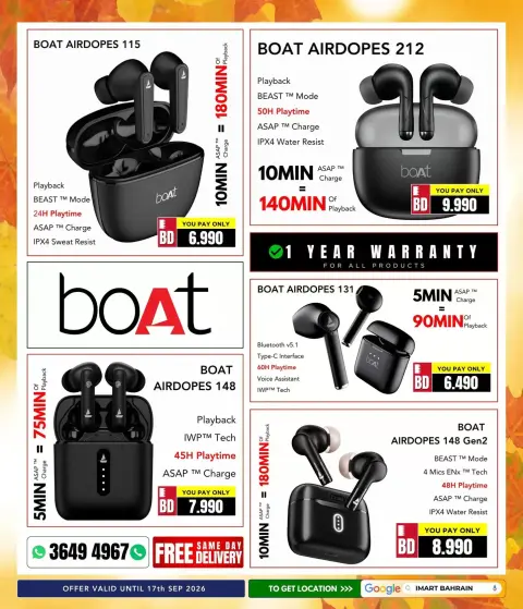 i Mart Bahrain offers from 2 to 8 October 2026 Autumn Sale - Page 65