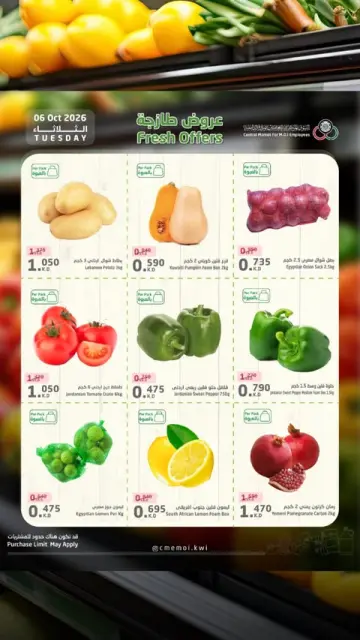 عروض السوق المركزى للعاملين بوزارة الداخلية الكويت الثلاثاء ٦ أكتوبر ٢٠٢٦ عروض طازجة - صفحة 3