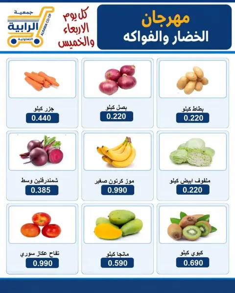 عروض جمعية الرابية التعاونية من ١٤ حتى ١٥ أكتوبر ٢٠٢٦ عروض الخضار والفواكه - صفحة 3