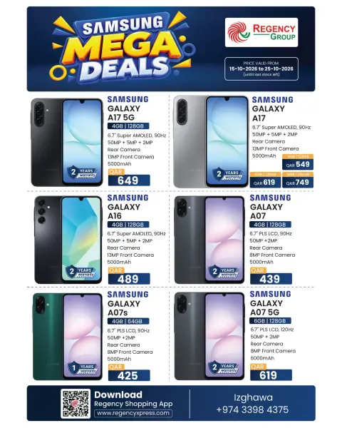 Regency Shopping Complex Qatar offers from 15 to 25 October 2026 Samsung Mega Deals - Page 3