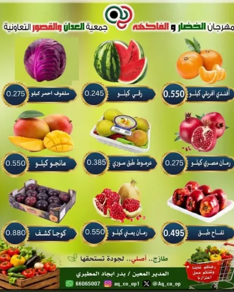 عروض جمعية العدان والقصور التعاونية الكويت الأحد ١٨ أكتوبر ٢٠٢٦ مهرجان الخضار والفواكه - صفحة 3
