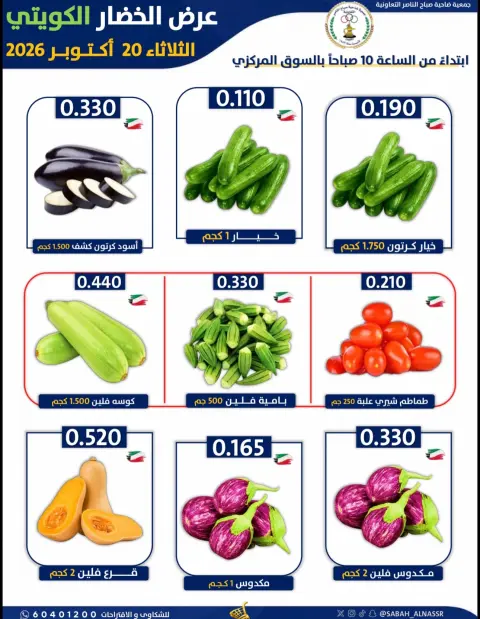 Sabahel Nasser co-op offers Tuesday 20 October 2026 Vegetable and fruit offer - Page 4
