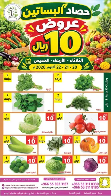 عروض حصاد البساتين السعودية من ٨ حتى ١٠ جمادى الأولى ١٤٤٨ هـ (٢٠ إلى ٢٢ أكتوبر ٢٠٢٦) فقط 10 ريال - صفحة 6