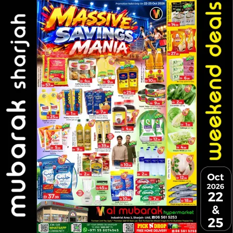 Al Mubarak offers in Sharjah from 22 to 25 October 2026 Weekend Deals - Page 1
