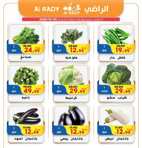 عروض الراضى ماركت مصر الجمعة ٣٠ أكتوبر ٢٠٢٦ عرض الجمعة - صفحة 1