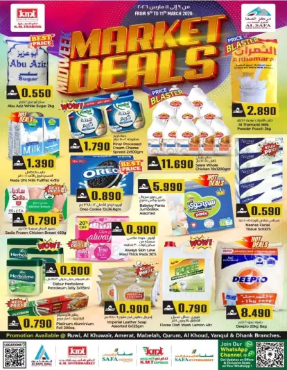 KM trading & Al Safa Oman offers from 9 March to 11 March 2026 Market Deals - Page 1