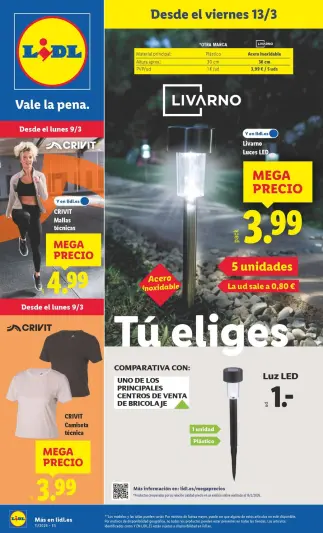 Ofertas de Lidl España de 9 marzo a 15 marzo 2026 Ofertas de bazar - Página 1