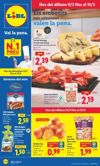 Ofertas de Lidl España de 9 marzo a 15 marzo 2026 ofertas semanales - Página 1