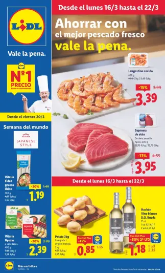 Ofertas de Lidl España de 16 a 22 marzo 2026 ofertas semanales - Página 1