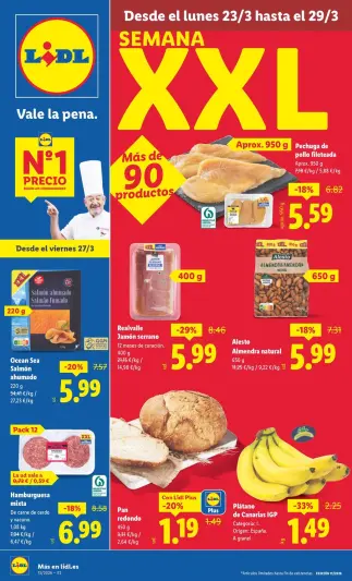 Ofertas de Lidl España de 23 a 29 marzo 2026 ofertas semanales - Página 1