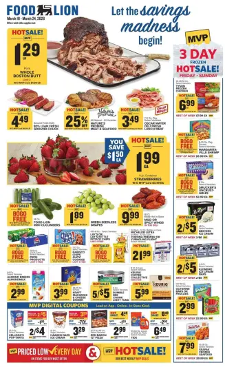 Offres Food Lion États-Unis de 18 à 24 mars 2026 Offre hebdomadaire - Food Lion - États-Unis - 18 mars 2026 – 24 mars 2026 - Page 1