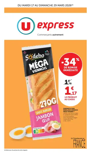 U Express France offers from 17 to 29 March 2026 Our best offers - Page 1