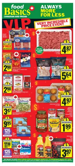 Food Basics Canada offers from 19 to 25 March 2026 Always More for Less - Page 1