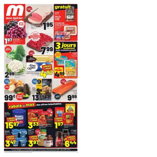 Metro supermarket Canada offers from 19 to 25 March 2026 Discounts and promotions - Page 1