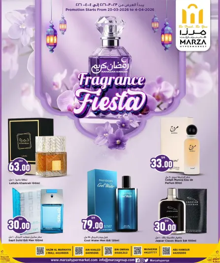Offres Hypermarché Marza Qatar de 23 mars à 4 avril 2026 Offres du Festival du Parfum - Hypermarché Marza - Qatar - 23 mars 2026 – 4 avril 2026 - Page 1