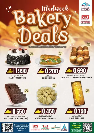 KM trading & Al Safa Oman offers from 23 to 25 March 2026 Bakery Deals - Page 1