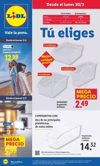Ofertas de Lidl España de 30 marzo a 5 abril 2026 Ofertas de bazar - Página 1