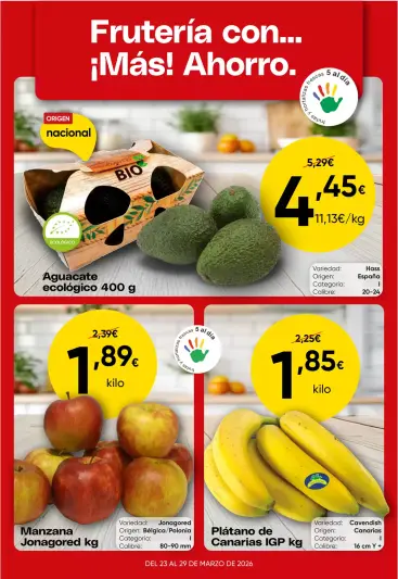 Froiz Spain offers from 25 March to 29 April 2026 Fruit Shop with... More! Savings - Froiz - Spain - 25 March 2026 – 29 April 2026 - Page 1