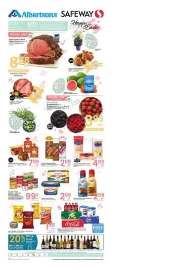 Offres Albertsons États-Unis de 1 à 7 avril 2026 Offre hebdomadaire - Albertsons - États-Unis - 1 avril 2026 – 7 avril 2026 - Page 1
