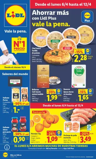 Ofertas de Lidl España de 6 a 12 abril 2026 ofertas semanales - Página 1
