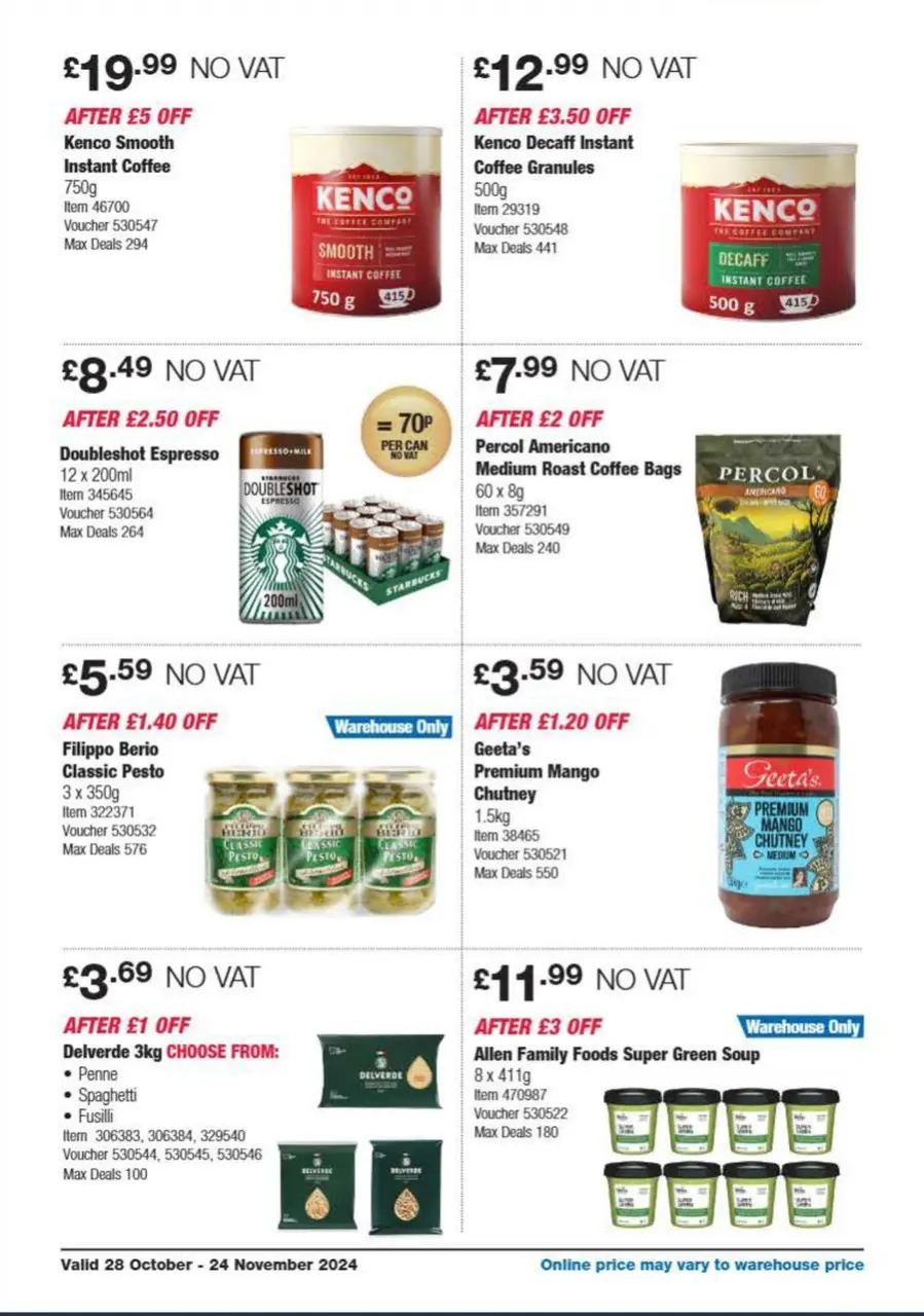 Ofertas de Costco Reino Unido de 5 a 24 noviembre 2024 Ahorros exclusivos para miembros - Página 16