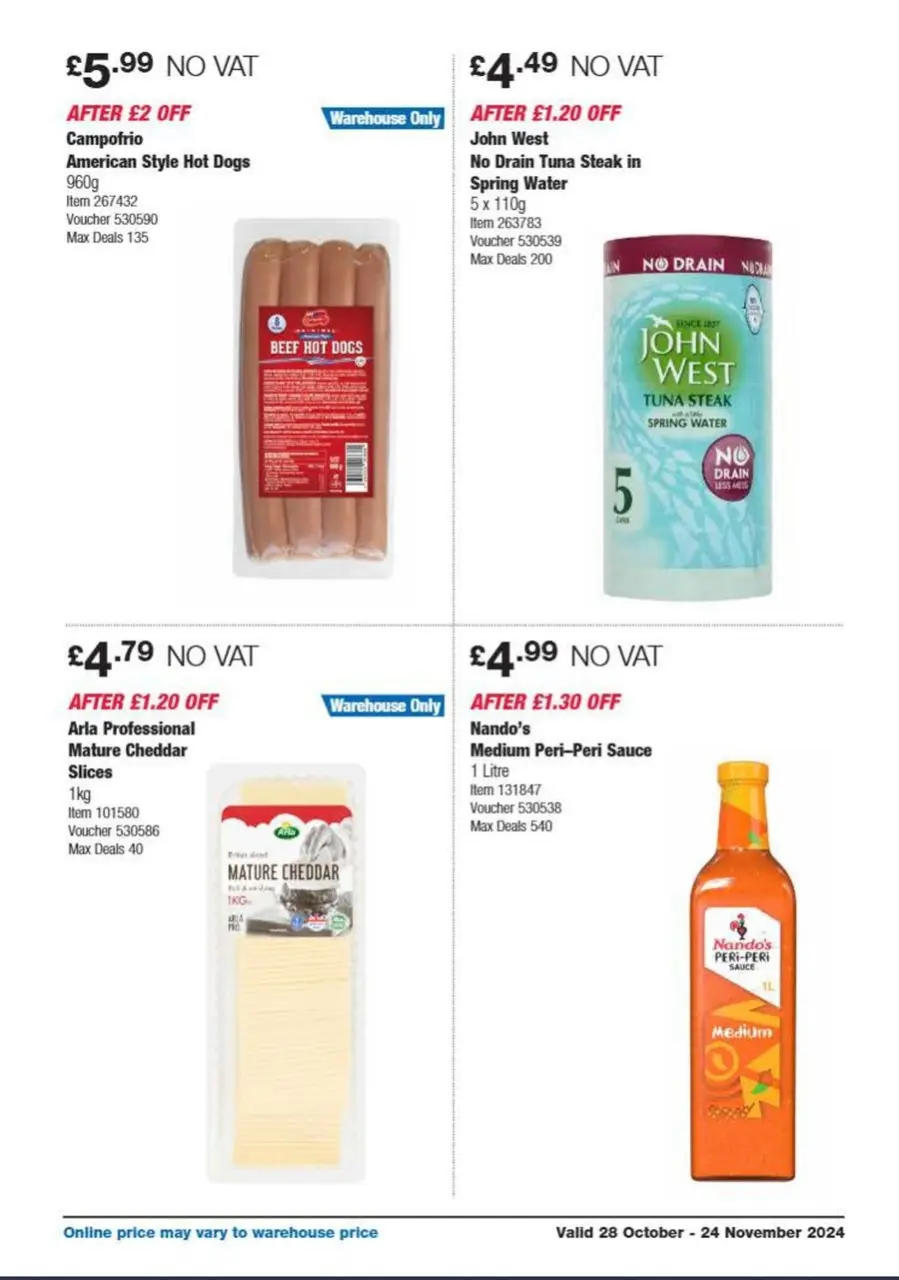 Ofertas de Costco Reino Unido de 5 a 24 noviembre 2024 Ahorros exclusivos para miembros - Página 13