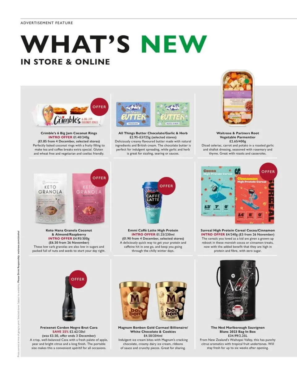 Ofertas de Supermercado Waitrose Reino Unido de 14 a 25 noviembre 2024 Ofertas de fin de semana - Página 46
