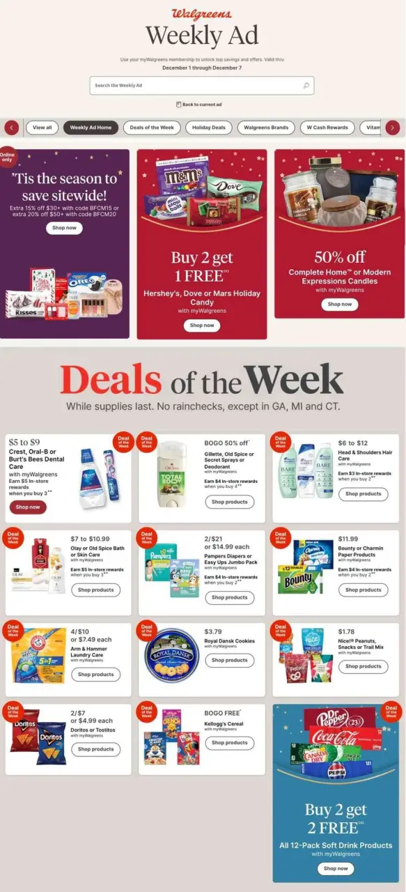 Walgreens USA Offers from 1 to 7 December 2024 Exclusive bargains