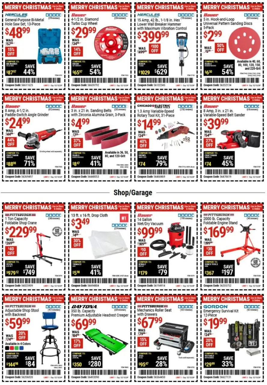 Offres Harbor Freight États-Unis de 29 novembre à 13 décembre 2024 Offres et promotions actuelles - Harbor Freight - États-Unis - 29 novembre 2024 – 13 decembre 2024 - Page 4