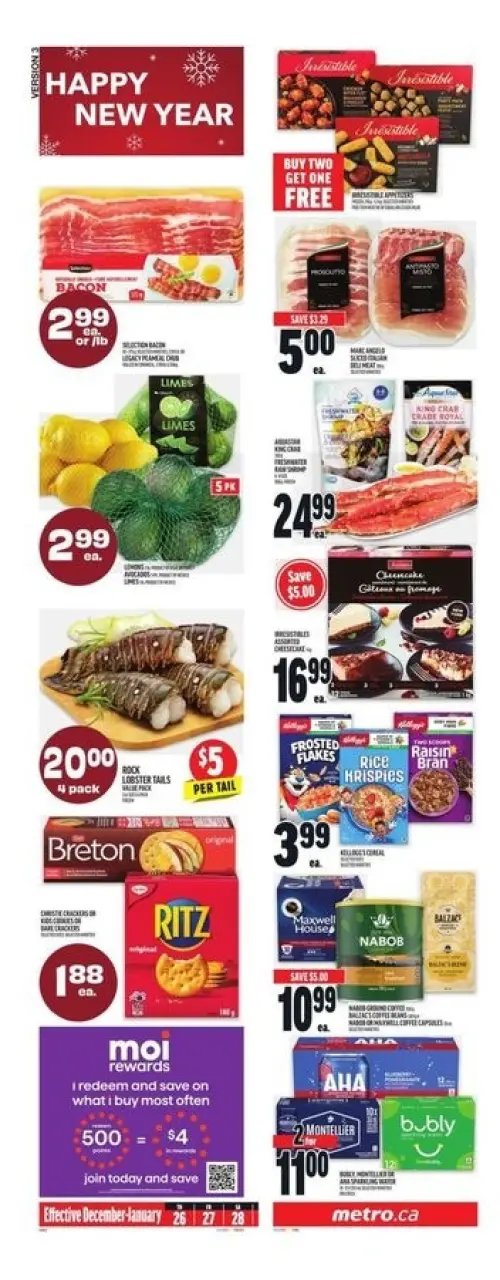 Metro supermarket Canada Offers from 26 December to 1 January 2025 Weekly offers