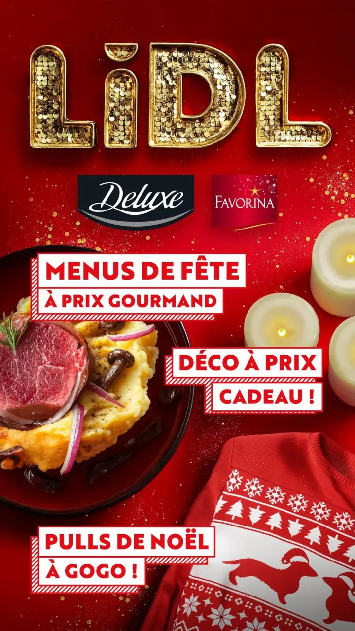 Offres Lidl France de 21 décembre à 3 janvier 2025 Offres de Noël