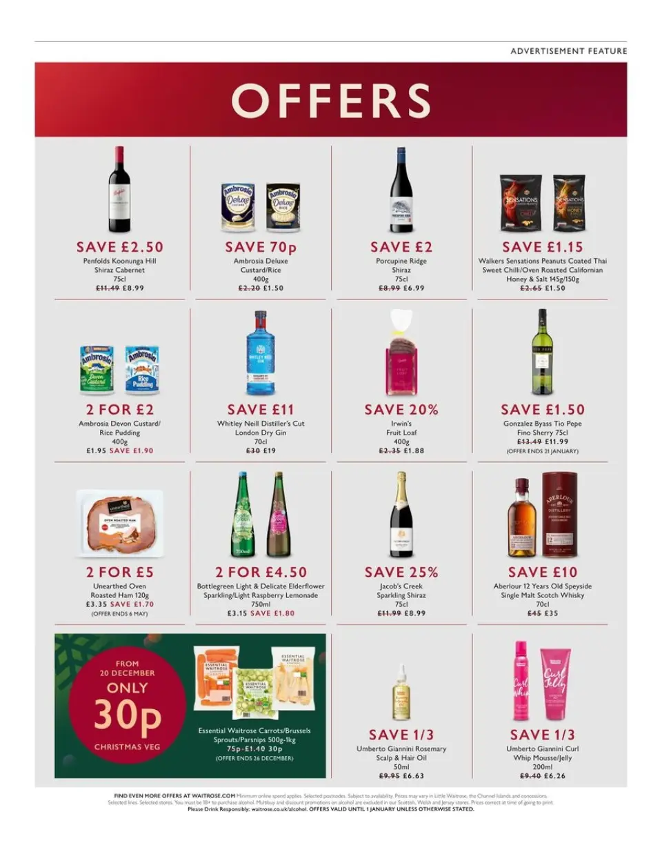 Ofertas de Supermercado Waitrose Reino Unido de 19 diciembre a 9 enero 2025 Es hora de celebrar las ofertas - Página 52