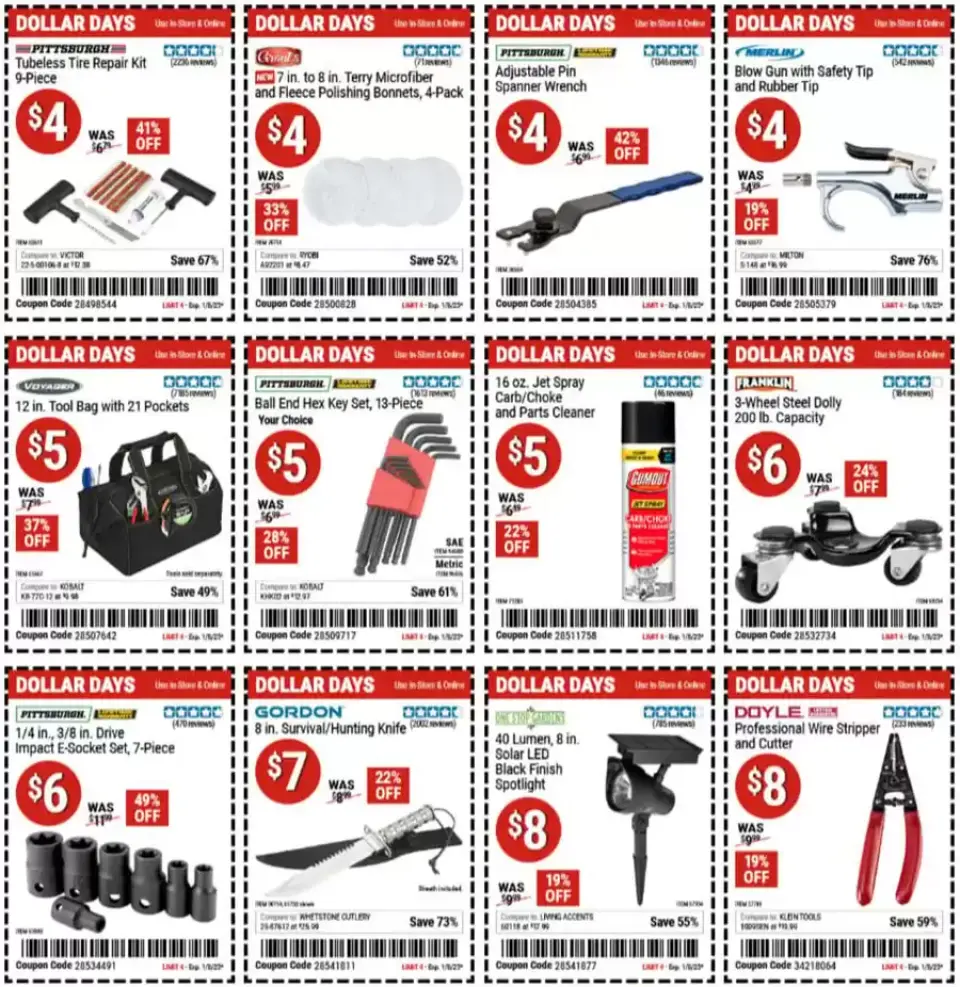 Offres Harbor Freight États-Unis de 27 décembre à 10 janvier 2025 Offres fantastiques - Harbor Freight - États-Unis - 27 decembre 2024 – 10 janvier 2025 - Page 2