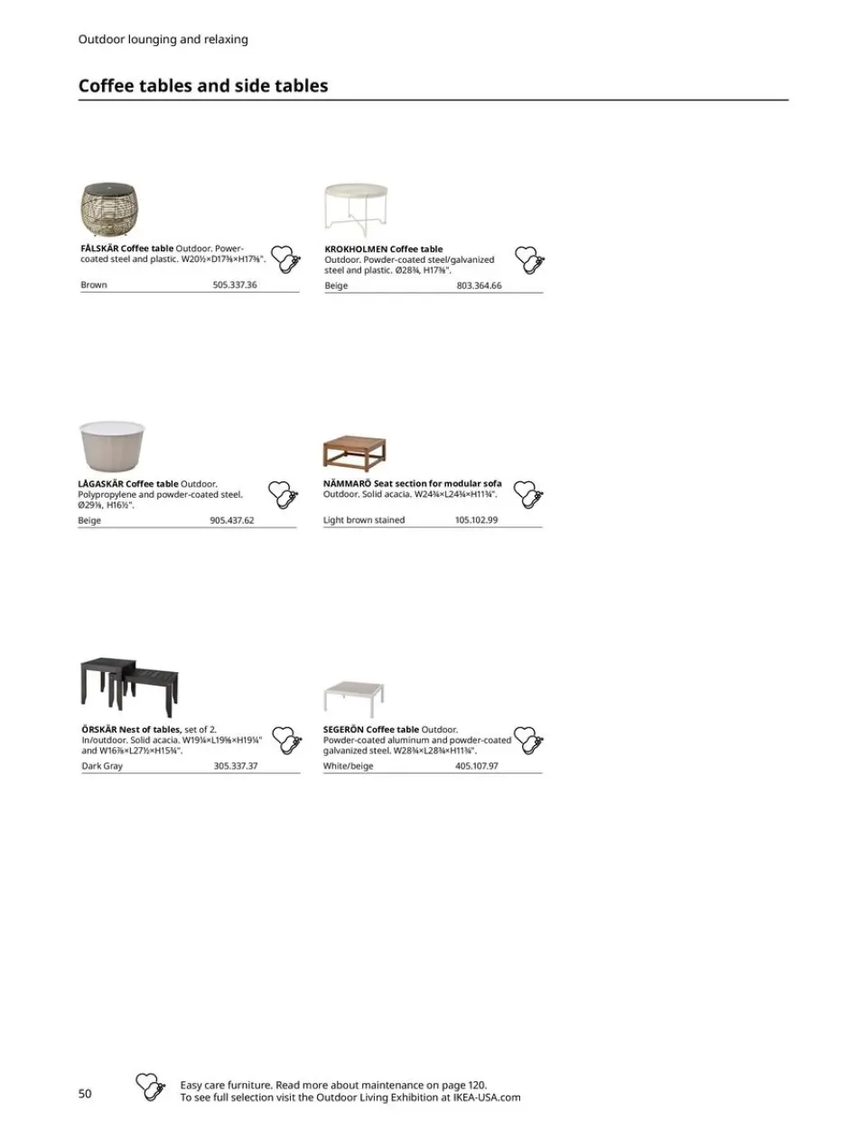 Offres IKEA États-Unis de 29 avril à 31 décembre 2024 Offres de vie en plein air - IKEA - États-Unis - 29 avril 2024 – 31 decembre 2024 - Page 50