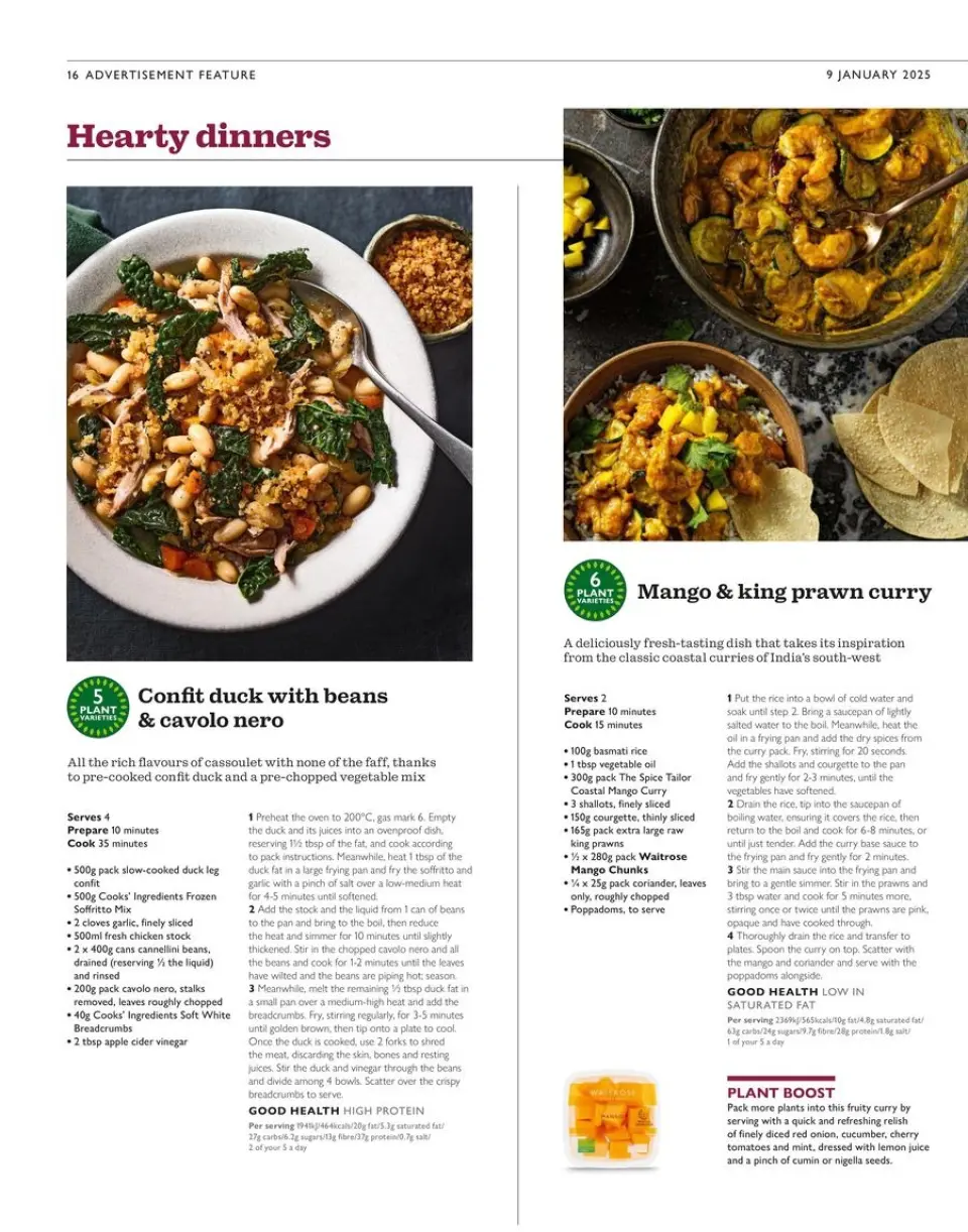 Ofertas de Supermercado Waitrose Reino Unido de 9 a 31 enero 2025 Revista mensual de ofertas - Página 16