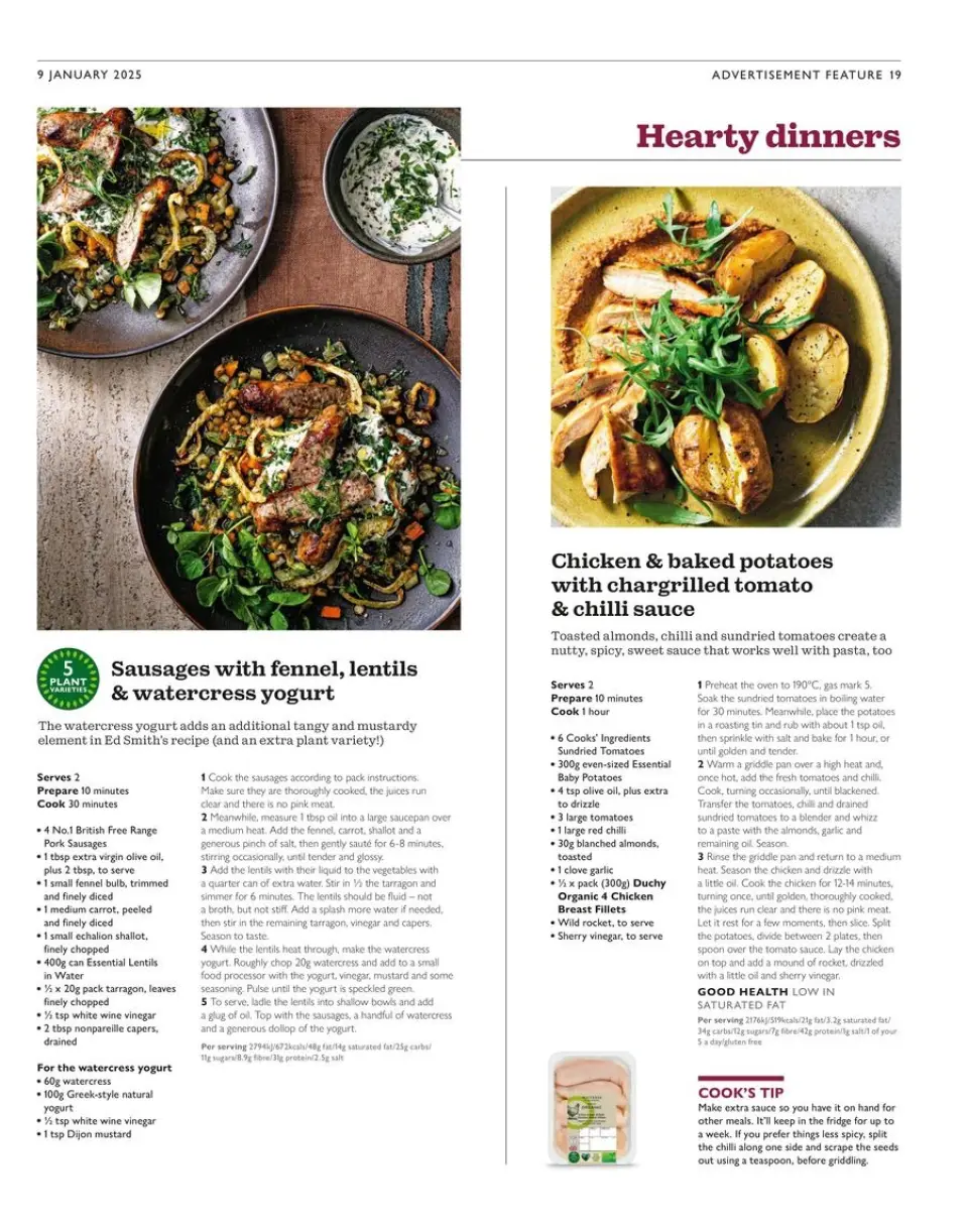 Ofertas de Supermercado Waitrose Reino Unido de 9 a 31 enero 2025 Revista mensual de ofertas - Página 19