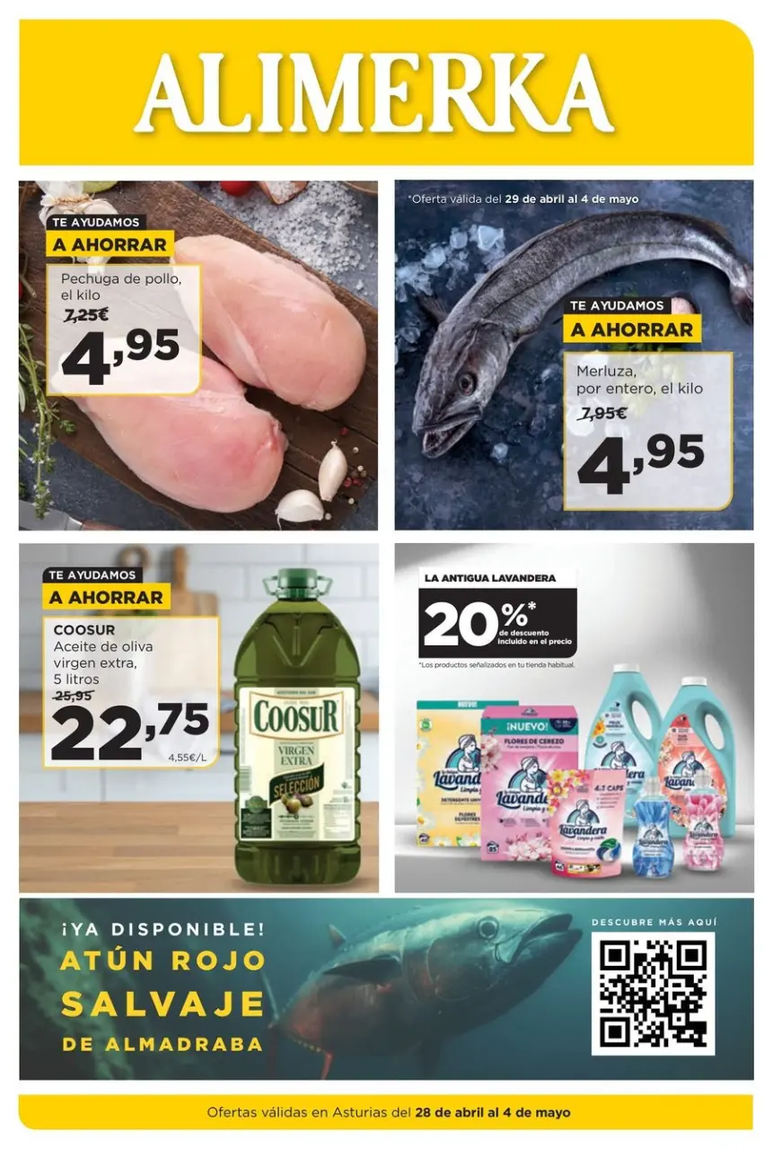 Ofertas de ‎Alimerka Supermercados‎ España de 28 abril a 4 mayo 2025 Nuevas ofertas