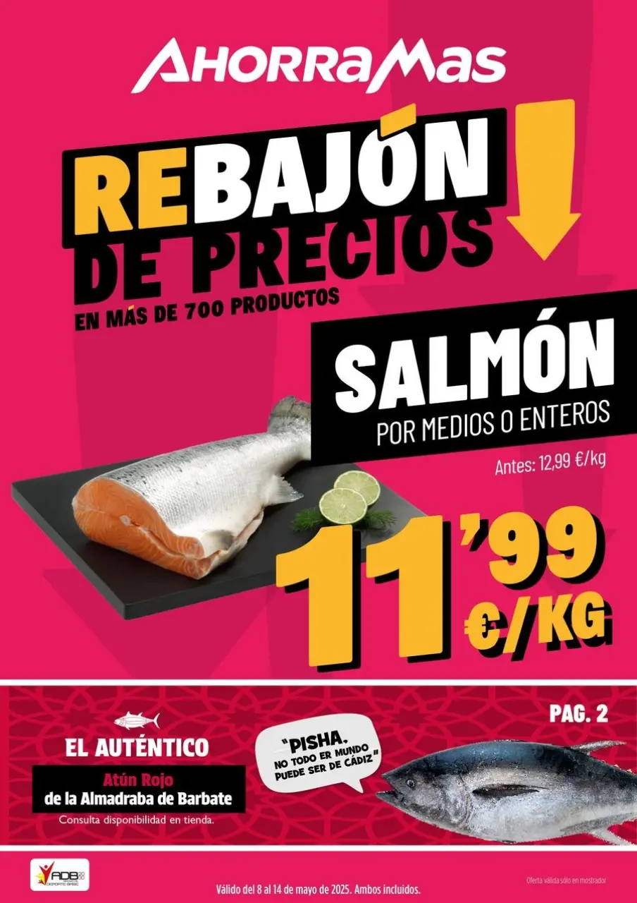 Ofertas de Ahorramas España de 8 a 14 mayo 2025 Rebajón de precios