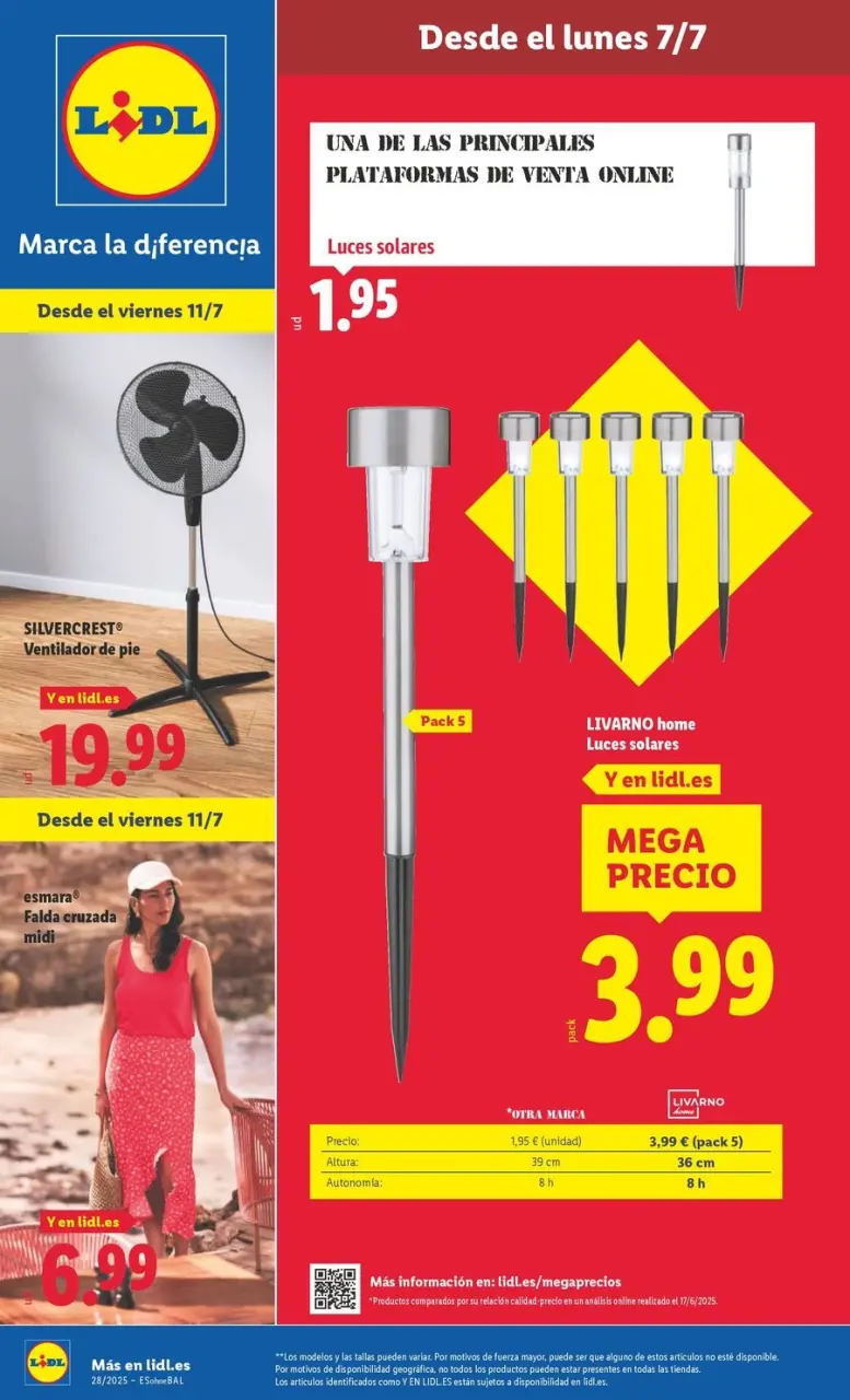 Lidl Spain Offers from 7 to 13 July 2025 Bazaar Deals