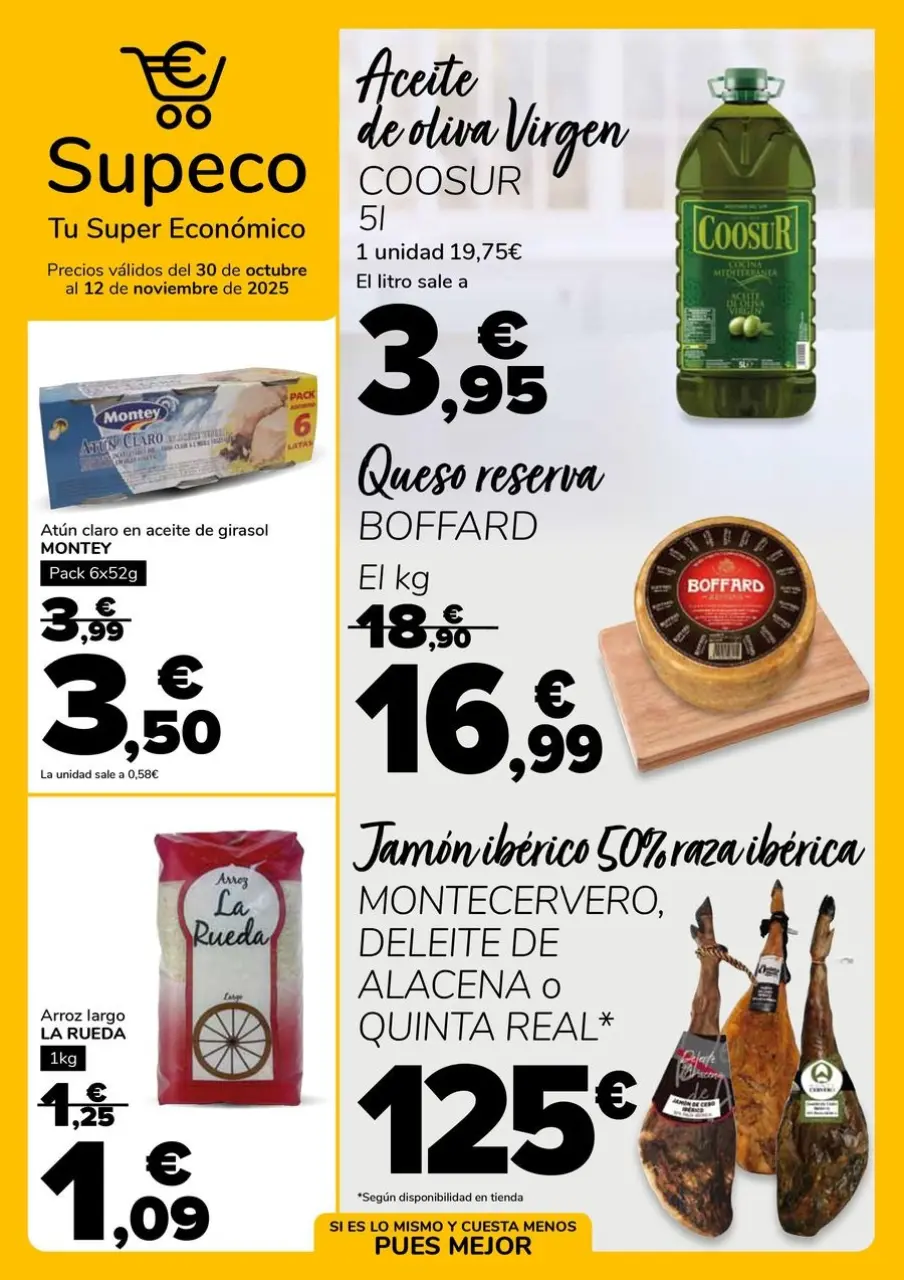 Ofertas de Supeco España de 30 octubre a 12 noviembre 2025 Ofertas super económico