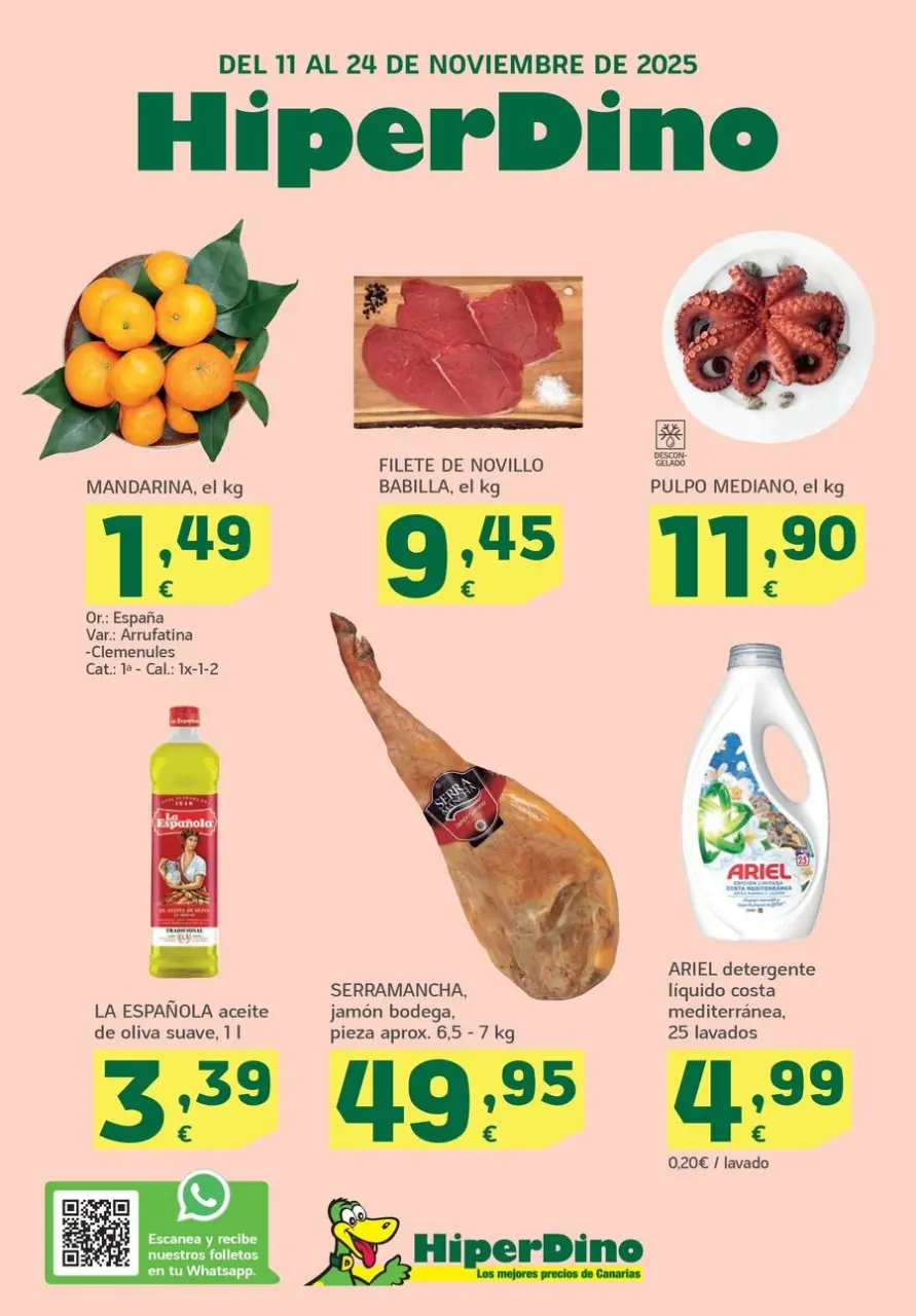 Ofertas de HiperDino España de 11 a 24 noviembre 2025 Ofertas Que Vuelan